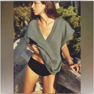 ZARA 🩶🩶🩶PLUSH VEST KHAKI -Size Small - NWT